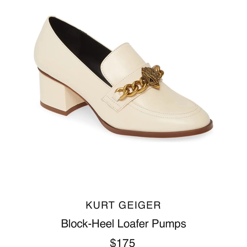 Kurt Geiger BlockHeel Loafer Pumps Gem